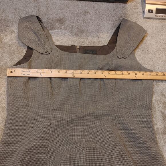 Tahari Arthur S. Levine Y2K Career SIze 16 Brown White Professional Career Dress - Picture 6 of 11